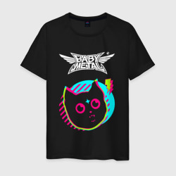 Мужская футболка хлопок Babymetal rock star cat