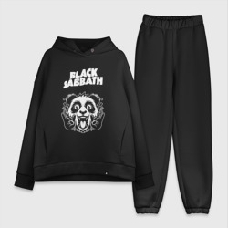 Женский костюм хлопок Oversize Black Sabbath rock panda