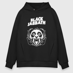 Мужское худи Oversize хлопок Black Sabbath rock panda