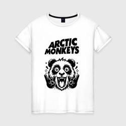 Женская футболка хлопок Arctic Monkeys - rock panda