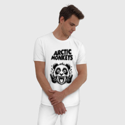 Мужская пижама хлопок Arctic Monkeys - rock panda - фото 2