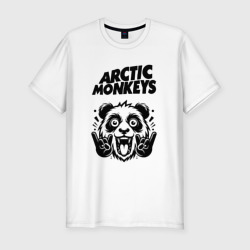 Мужская футболка хлопок Slim Arctic Monkeys - rock panda