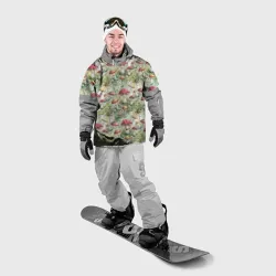 Накидка на куртку 3D Дикие грибы лесные   мухоморы 