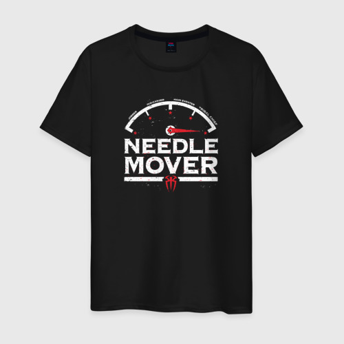 Мужская футболка из хлопка с принтом Роман Рейнс - Needle Mover, вид спереди №1