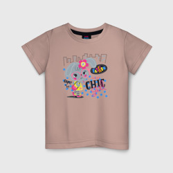 Детская футболка хлопок Fashion chic girls