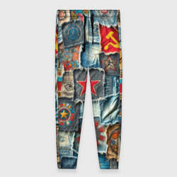 Женские брюки 3D Ретро пэчворк СССР