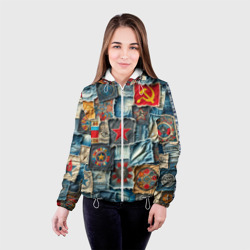 Женская куртка 3D Ретро пэчворк СССР - фото 2