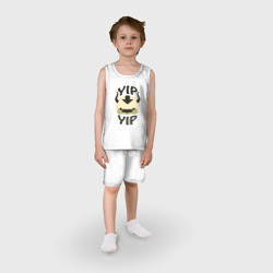 Пижама с принтом Аватар Легенда об Аанге Аппа для ребенка, вид на модели спереди №2. Цвет основы: белый