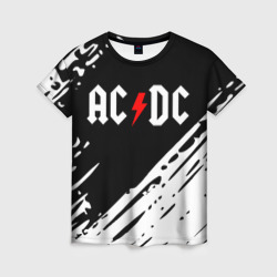 Женская футболка 3D Ac dc rock