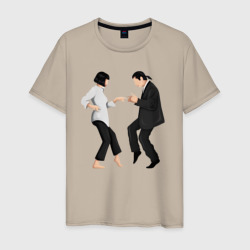 Мужская футболка хлопок Криминальное чтиво танец