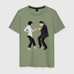 Криминальное чтиво танец – Мужская футболка хлопок с принтом купить со скидкой в -20%