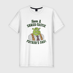 Мужская футболка хлопок Slim Шрек день отца