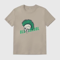 Мужская футболка хлопок Череп панк олскул