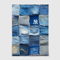 Patchwork - New York yankees baseball team – Постер с принтом купить