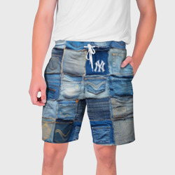 Patchwork - New York yankees baseball team – Мужские шорты 3D с принтом купить