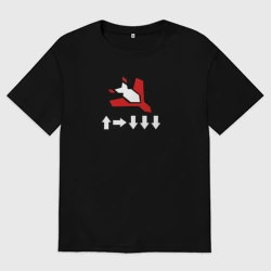 Мужская футболка хлопок Oversize Helldivers 2 - Stratagem 500 Kg Bomb