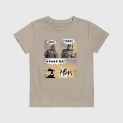 Детская футболка хлопок Kame hame ha - Helldivers 2 мем