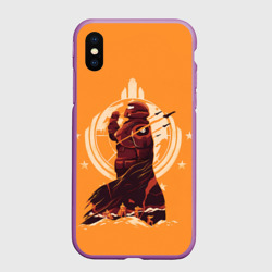 Чехол для iPhone XS Max матовый Адский десантник -  Helldivers 2