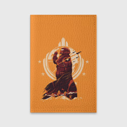 Обложка для паспорта матовая кожа Адский десантник -  Helldivers 2