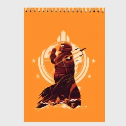Скетчбук Адский десантник -  Helldivers 2