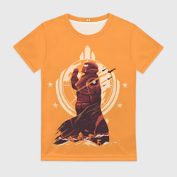 Женская футболка 3D Адский десантник - Helldivers 2