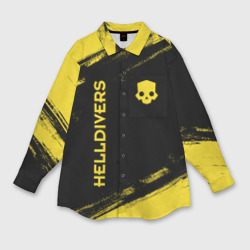 Мужская рубашка oversize 3D Logo Helldivers