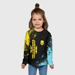 Детский лонгслив 3D Logo skull Helldivers 2 - фото 2