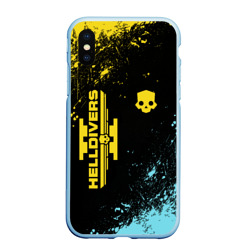 Чехол для iPhone XS Max матовый Logo skull Helldivers 2