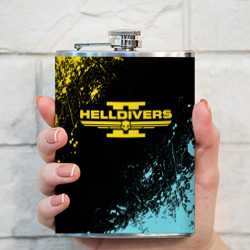 Фляга Helldivers 2 logo yellow and blue splash - фото 2