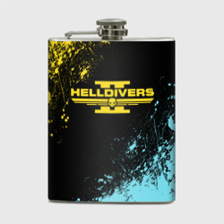 Фляга Helldivers 2 logo yellow and blue splash