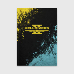 Обложка для автодокументов Helldivers 2 logo yellow and blue splash