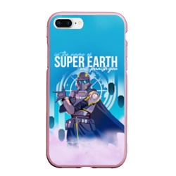 Чехол для iPhone 7Plus/8 Plus матовый In the name of super earth - Helldivers 2
