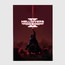 Постер Helldivers 2 Адский десантник