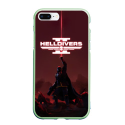 Чехол для iPhone 7Plus/8 Plus матовый Helldivers 2 Адский десантник