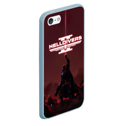 Чехол для iPhone 5/5S матовый Helldivers 2 Адский десантник - фото 2