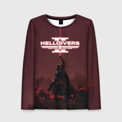 Женский лонгслив 3D Helldivers 2 Адский десантник