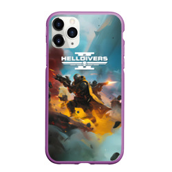 Чехол для iPhone 11 Pro матовый Helldivers 2 art for the game