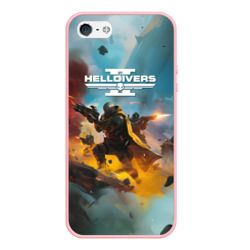 Чехол для iPhone 5/5S матовый Helldivers 2 art for the game