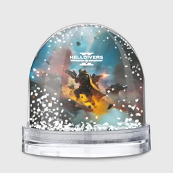 Игрушка Снежный шар Helldivers 2 art for the game