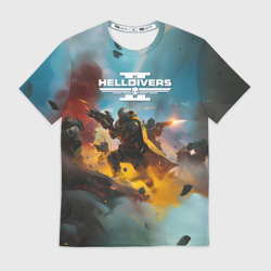 Мужская футболка 3D Helldivers 2 art for the game