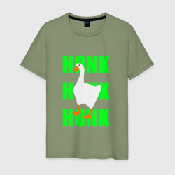 Мужская футболка хлопок Untitled goose game green