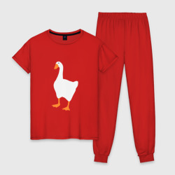 Женская пижама хлопок Untitled goose game honk
