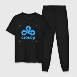 Мужская пижама хлопок Cloud9 - tecnic blue