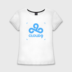 Женская футболка хлопок Slim Cloud9 - tecnic blue