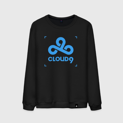 Мужской свитшот хлопок Cloud9 - tecnic blue, цвет черный