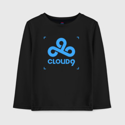 Детский лонгслив хлопок Cloud9 - tecnic blue