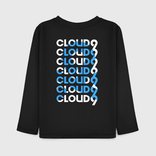 Детский лонгслив хлопок Cloud9 - pattern, цвет черный - фото 2