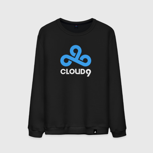 Мужской свитшот хлопок Cloud9 - pattern, цвет черный