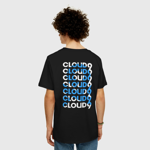 Мужская футболка хлопок Oversize Cloud9 - pattern, цвет черный - фото 4