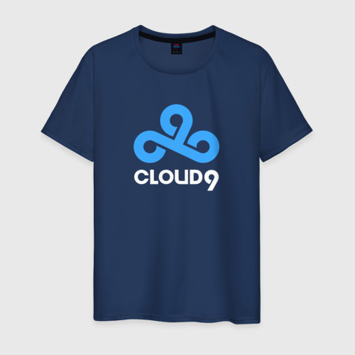 Мужская футболка хлопок с принтом Cloud9 - pattern, вид спереди #2